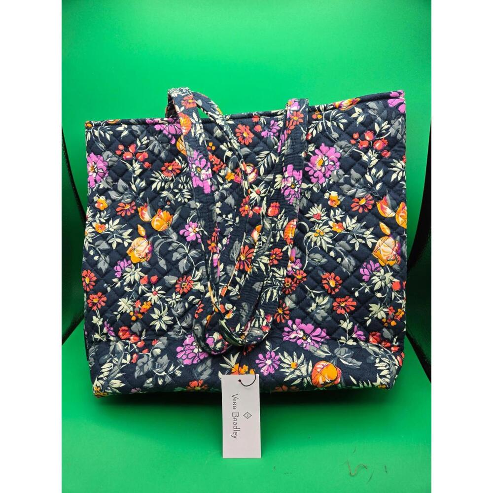 Vera Bradley Fresh Cut Floral Green Tote Bag - NWT